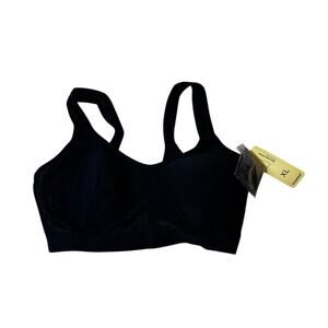 TRUEKIND Black Daily Comfort Wirefree Shaper Bra XL Soft Clasp NWT